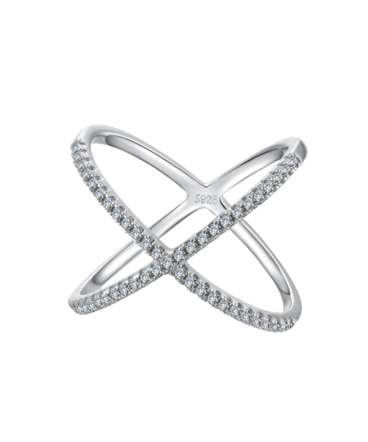 Sudraba gredzens ar cirkonijiem