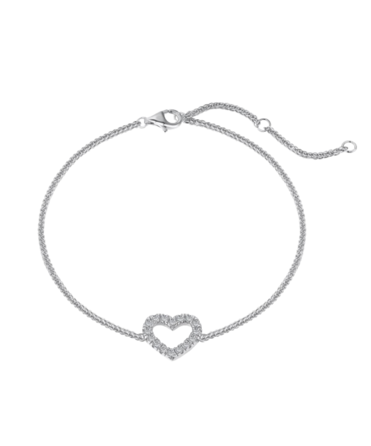 Серебряный браслет с цирконами