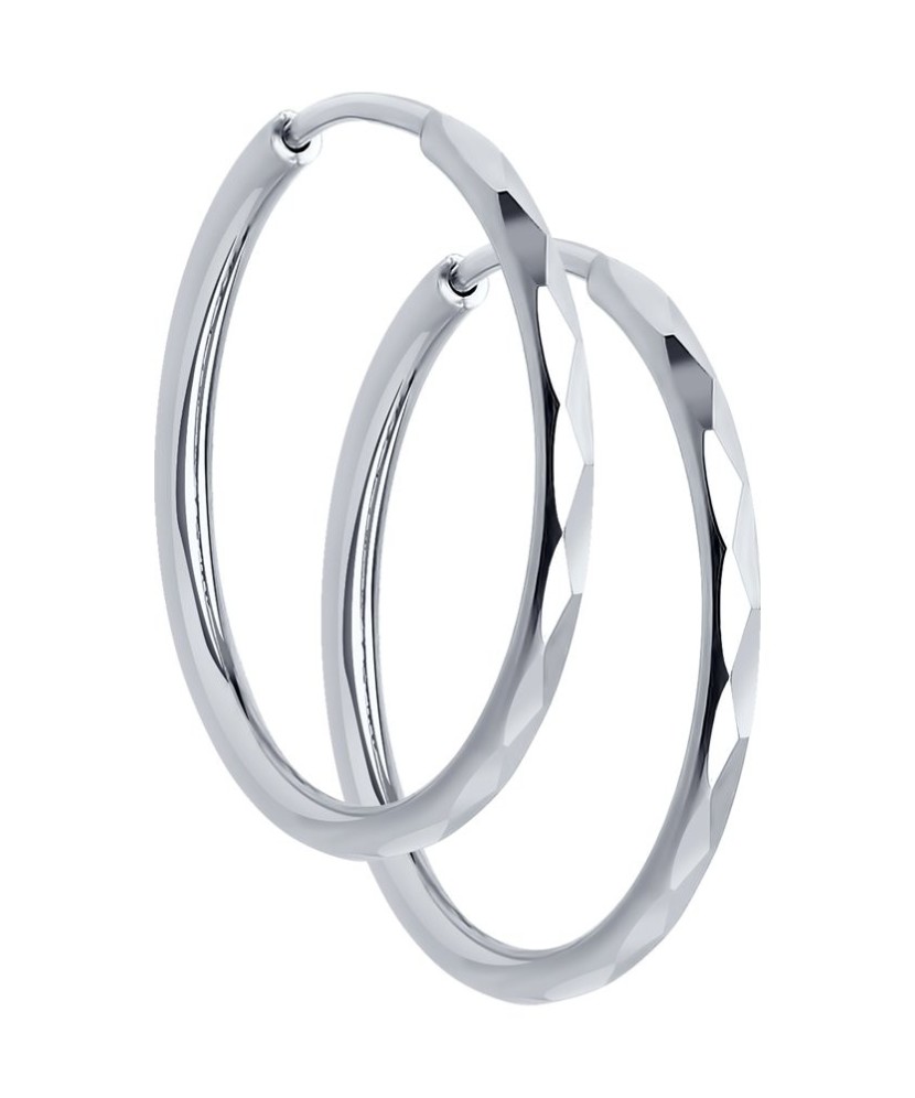 Sidabriniai auskarai rinkutės 15mm - Sidabriniai auskarai - Goldinga