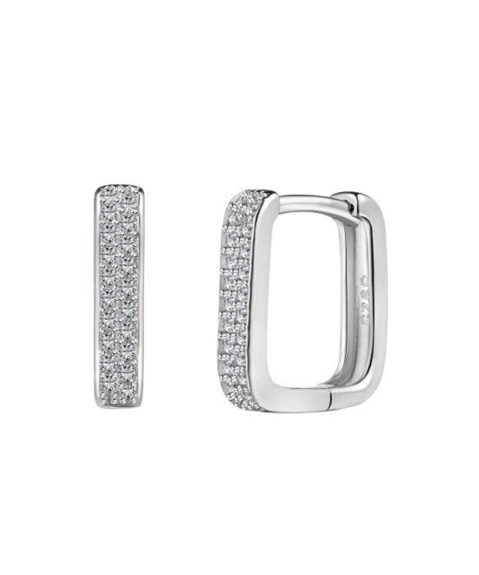 Sudraba auskari ar cirkonijiem