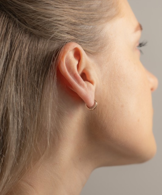 Золотые серьги 11mm