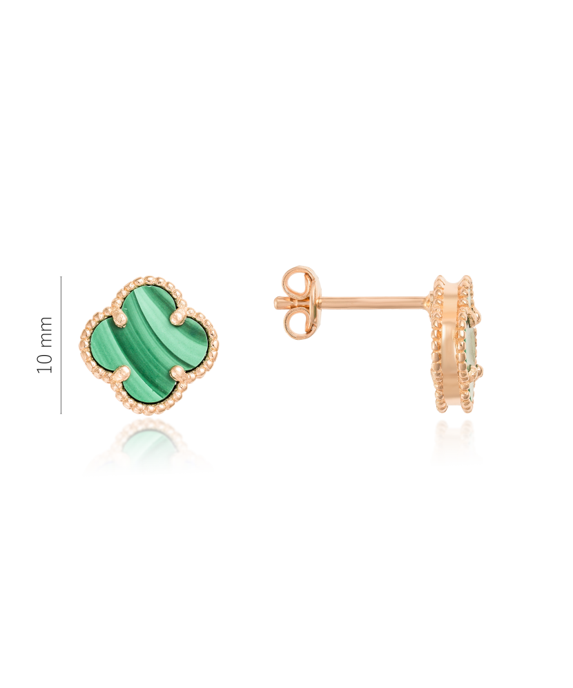 Zelta auskari ar emalju - Goldinga