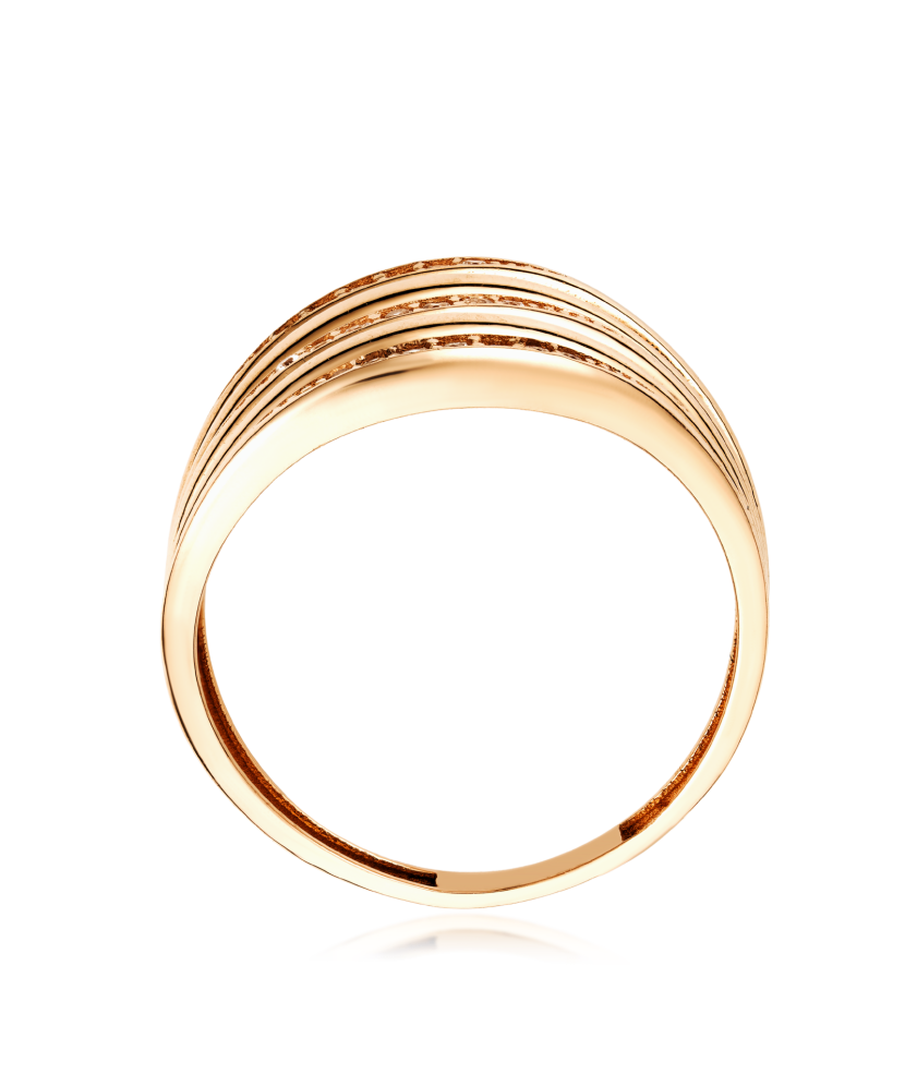 Zelta gredzens ar cirkonijiem