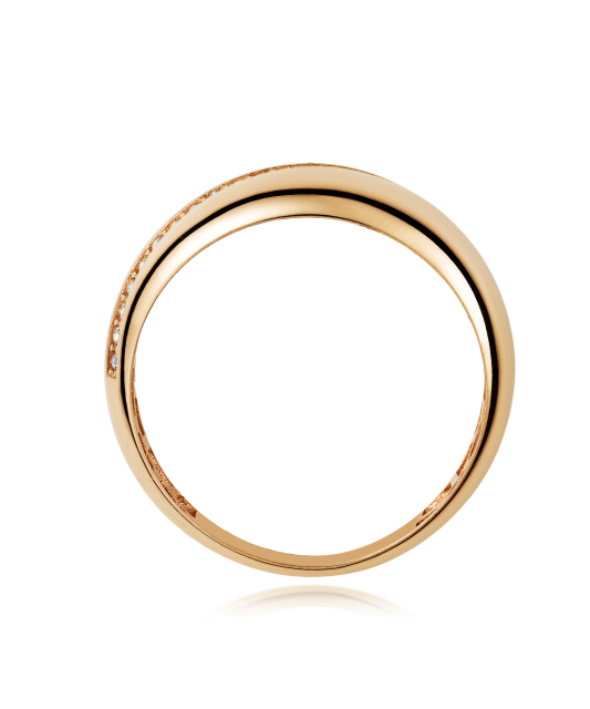 Золотое кольцо с цирконами