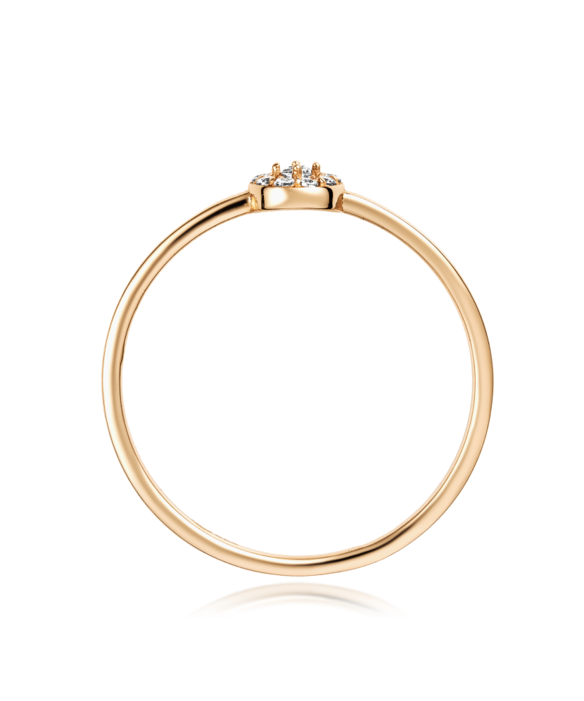 Zelta gredzens ar cirkonijiem