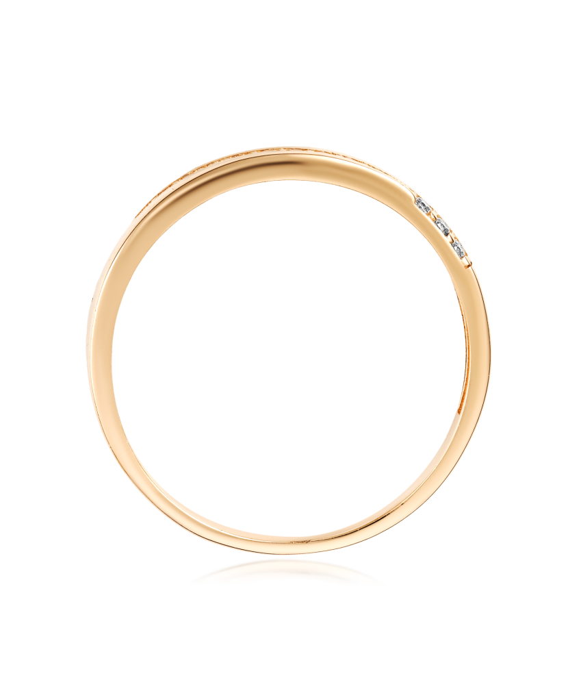 Zelta gredzens ar cirkonijiem