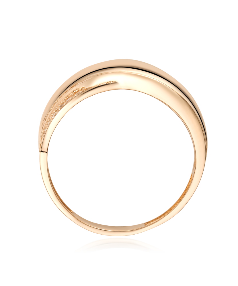 Zelta gredzens ar cirkonijiem