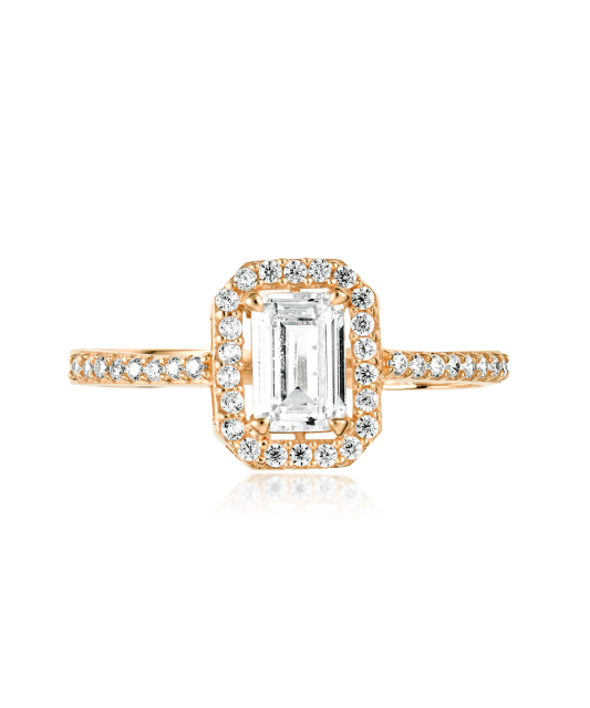 Zelta gredzens ar cirkonijiem