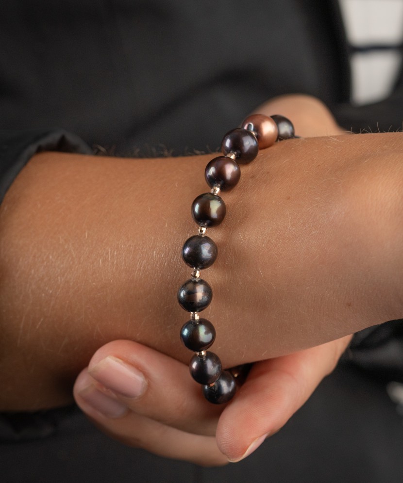 Pērļu rokassprādze ar zeltu - Goldinga