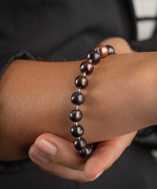 Pērļu rokassprādze ar zeltu - Goldinga