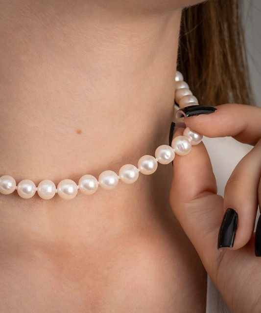 Pērļu kaklarota ar zeltu - Goldinga