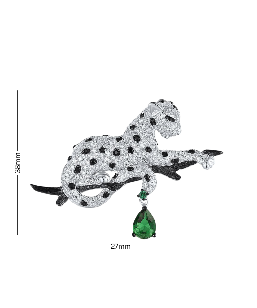 Sudraba sakta ar cirkoniem un spineļiem