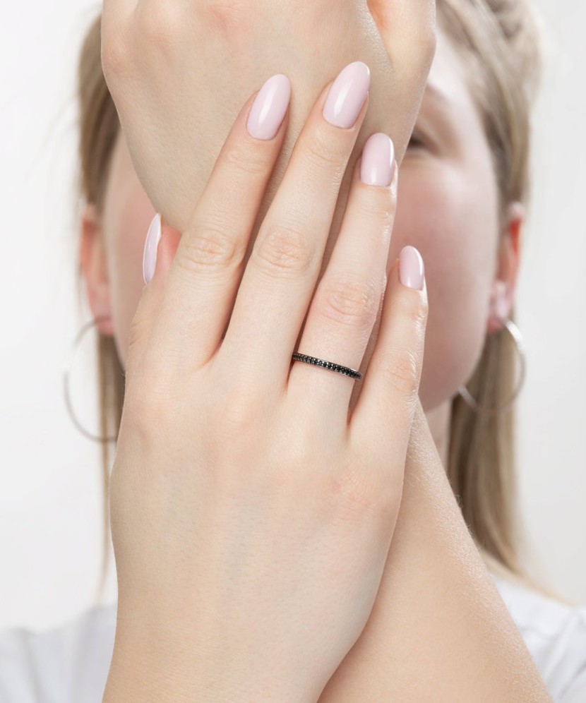 Sudraba gredzens ar cirkonijiem - Sidabriniai žiedai - Goldinga