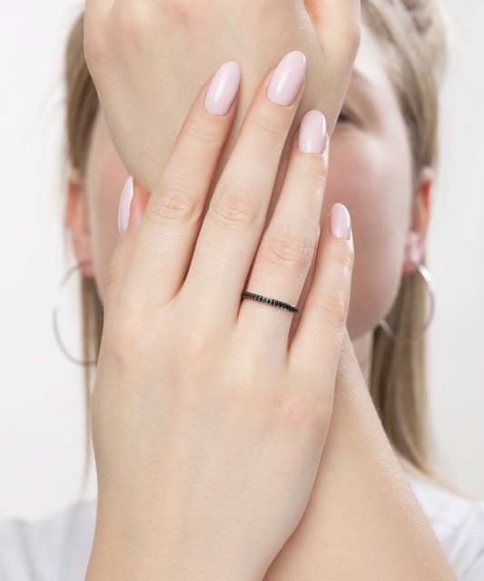 Sudraba gredzens ar cirkonijiem - Sidabriniai žiedai - Goldinga