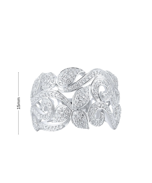 Sudraba gredzens ar cirkonijiem