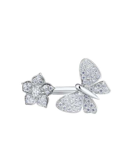 Sudraba gredzens ar cirkonijiem