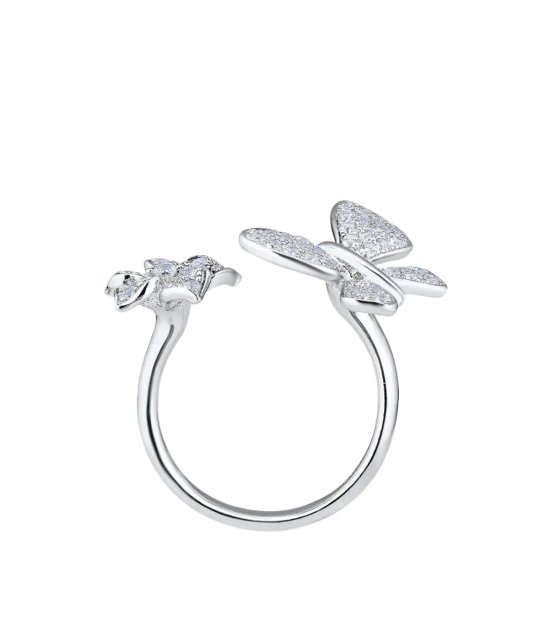 Sudraba gredzens ar cirkonijiem