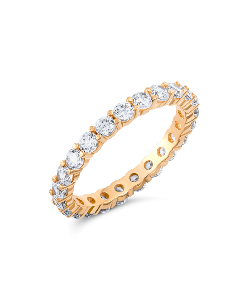 Zelta gredzens ar cirkonijiem - Goldinga