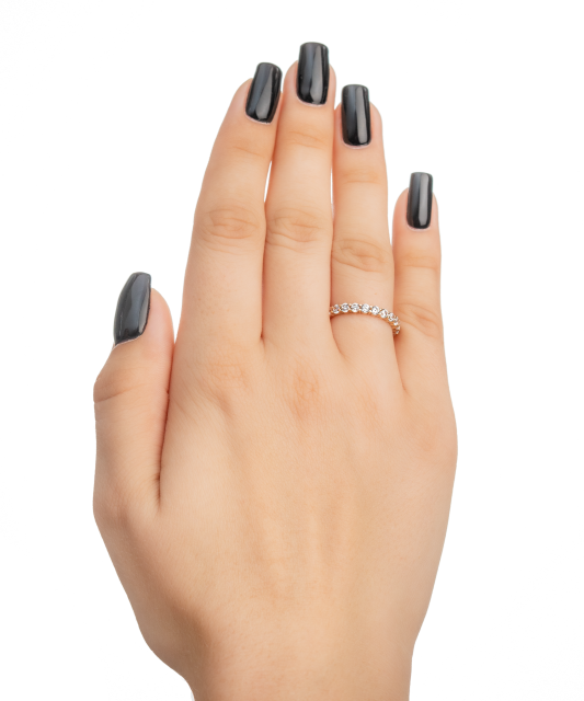 Золотое кольцо с цирконами