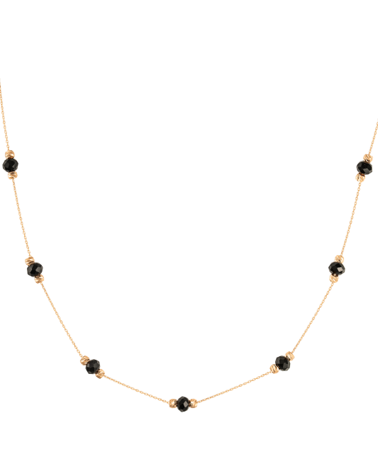 Zelta ķēdīte ar oniksiem