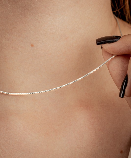 Sudraba ķēdīte "Snake" 1.4mm