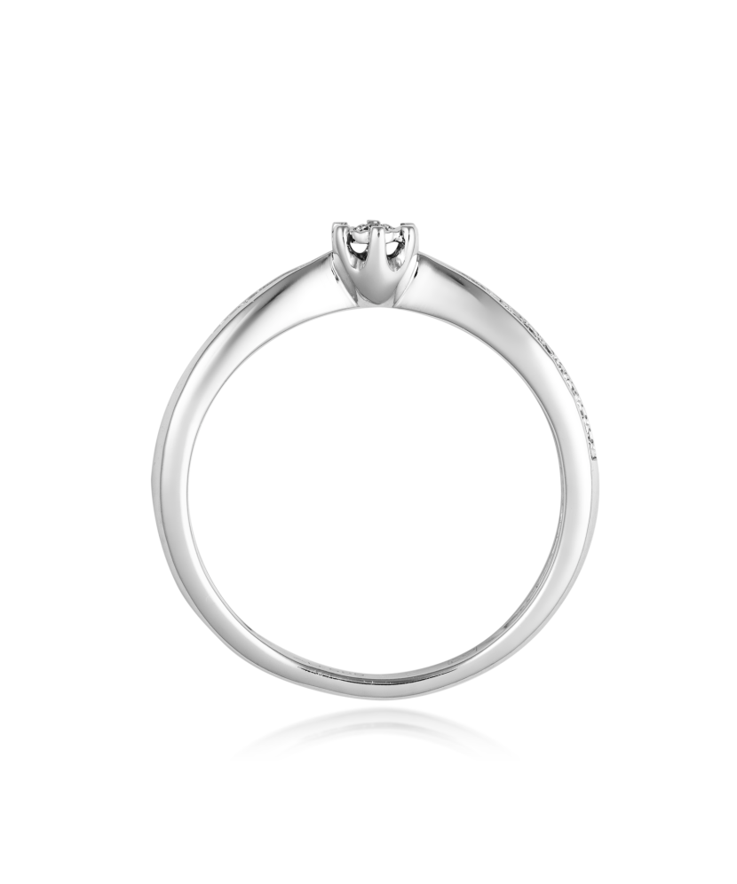 Baltā zelta gredzens ar briljantiem - Goldinga