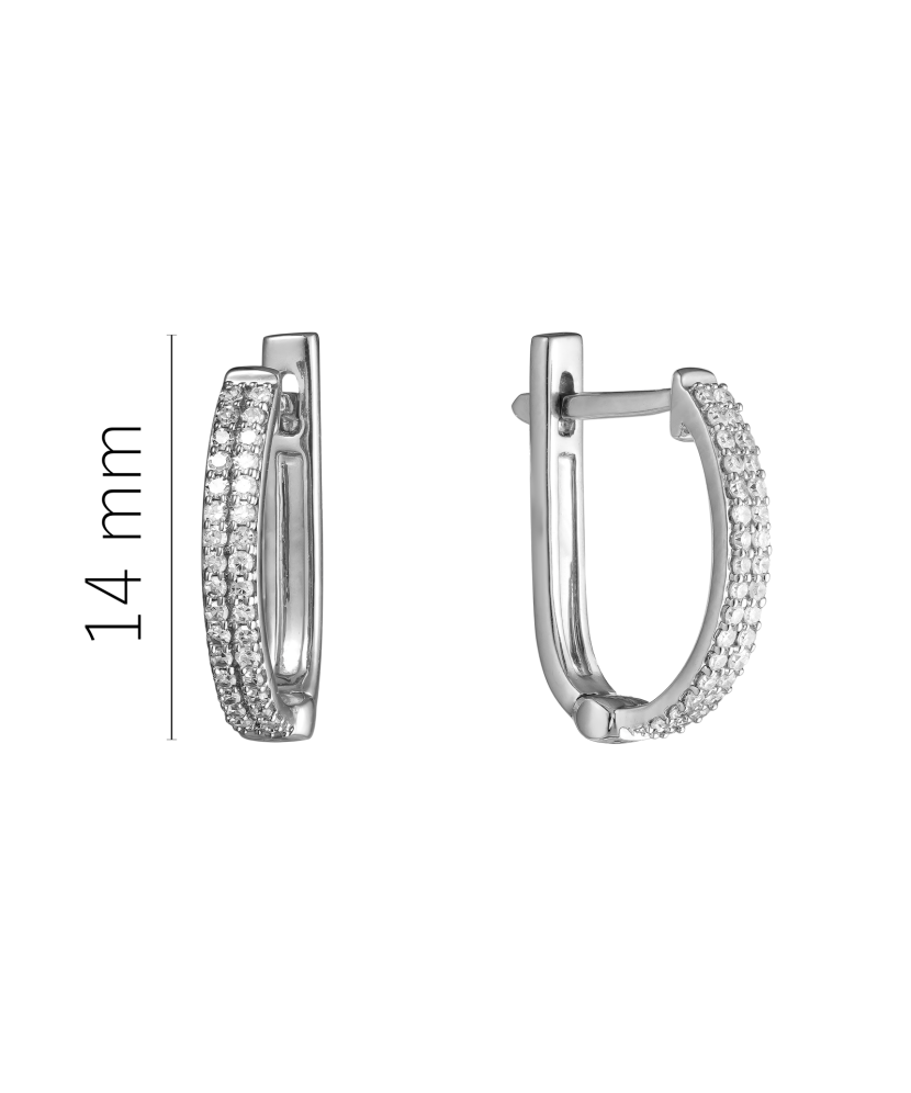 Baltā zelta auskari ar briljantiem - Goldinga