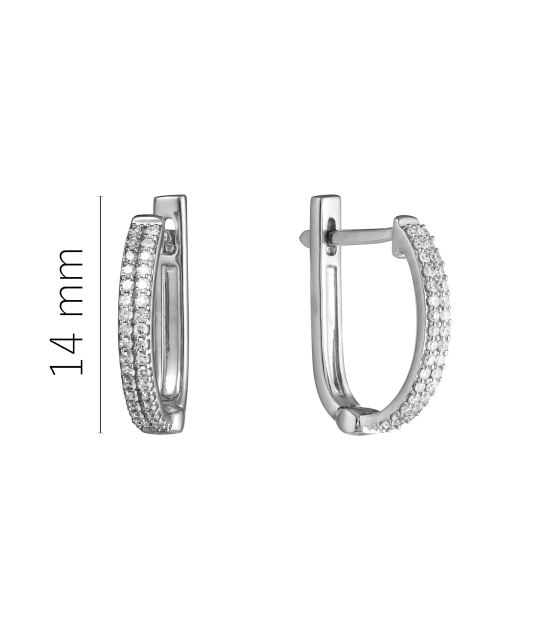 Baltā zelta auskari ar briljantiem - Goldinga