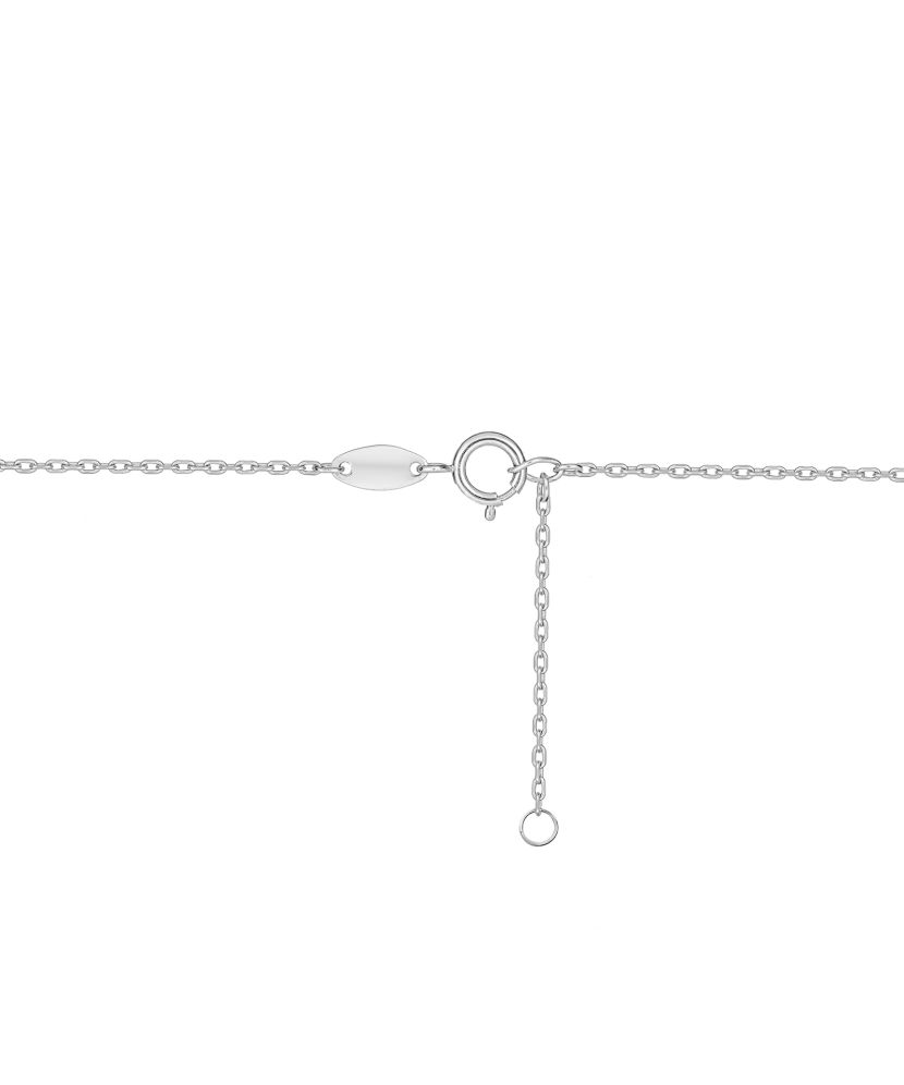 Baltā zelta ķēdīte ar piekariņu