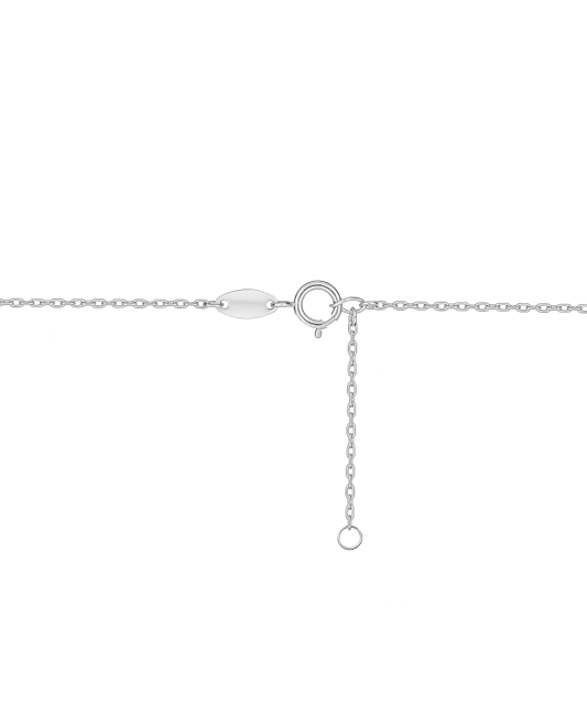 Baltā zelta ķēdīte ar piekariņu