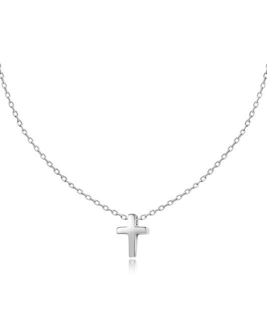 Baltā zelta ķēde ar kulonu "Cross"