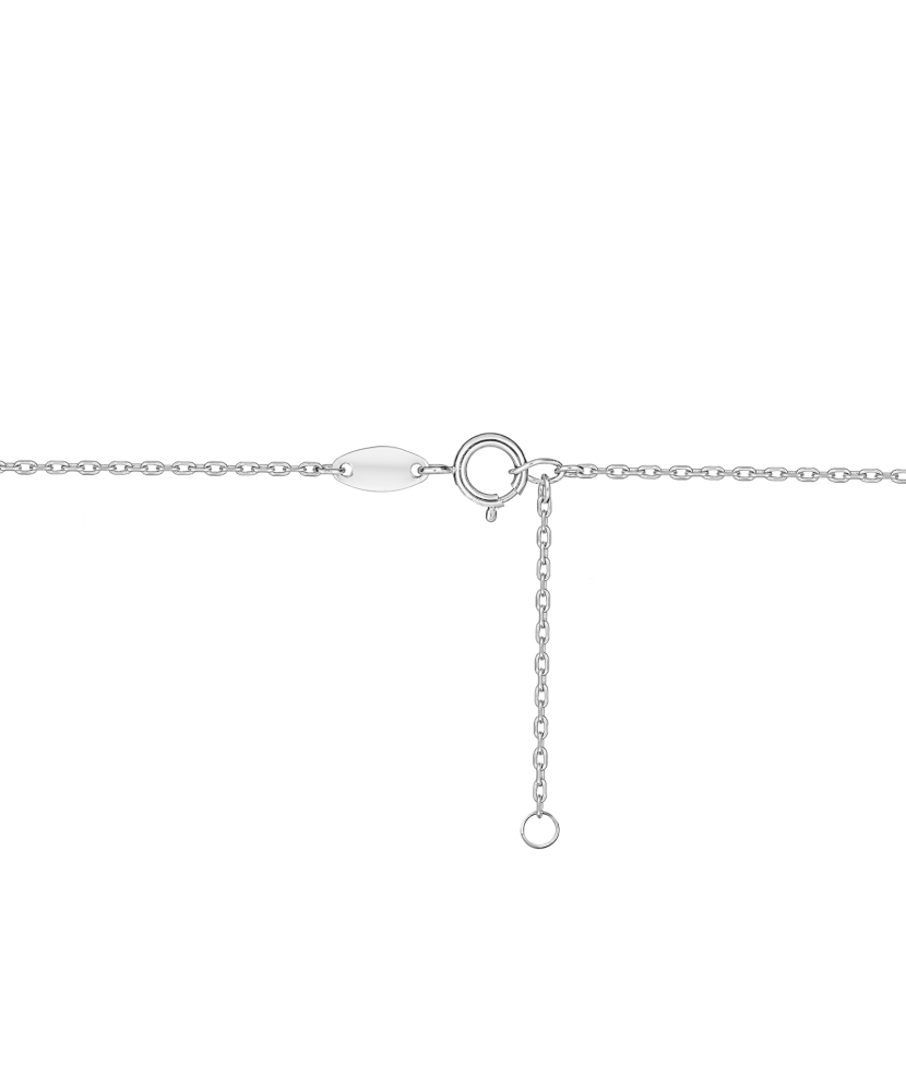 Baltā zelta ķēde ar kulonu "Cross"