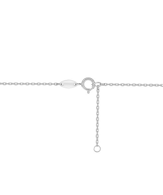 Baltā zelta ķēde ar kulonu "Cross"