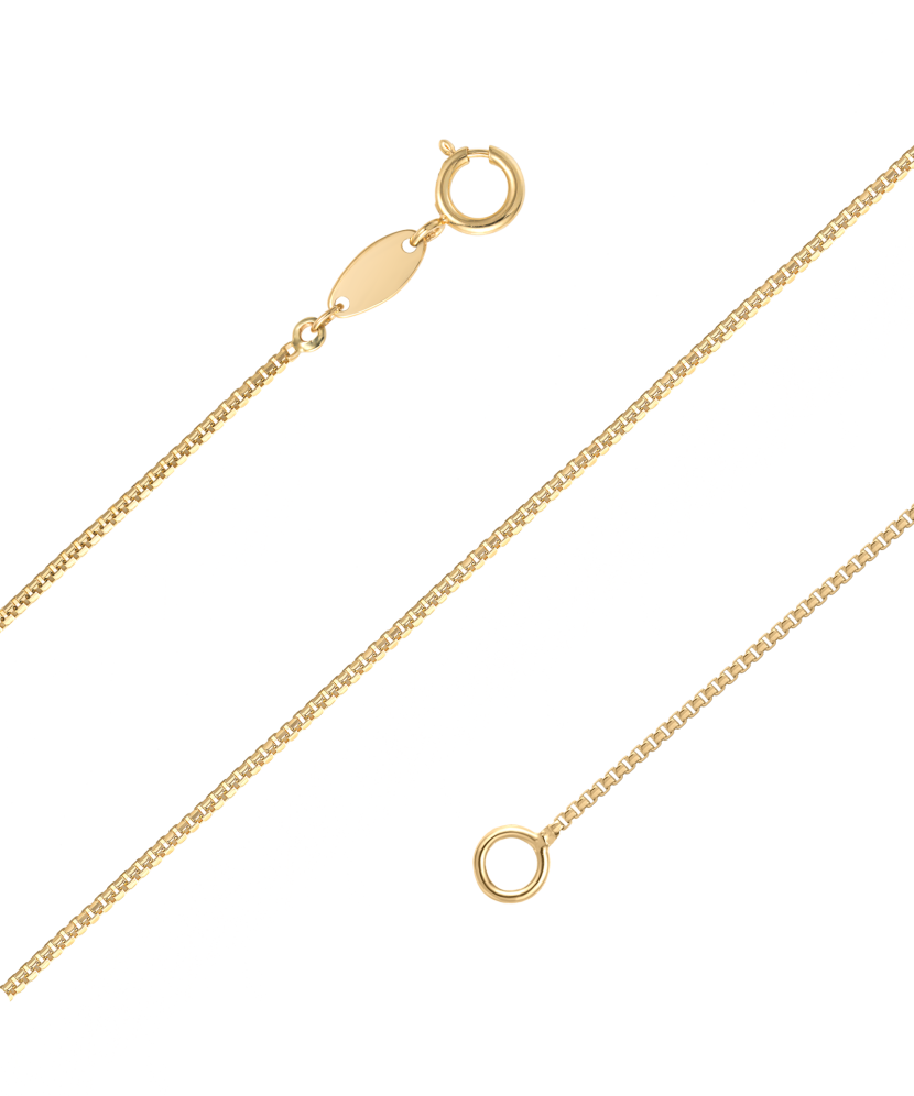 Цепочка из желтого золота "Шкатулка"