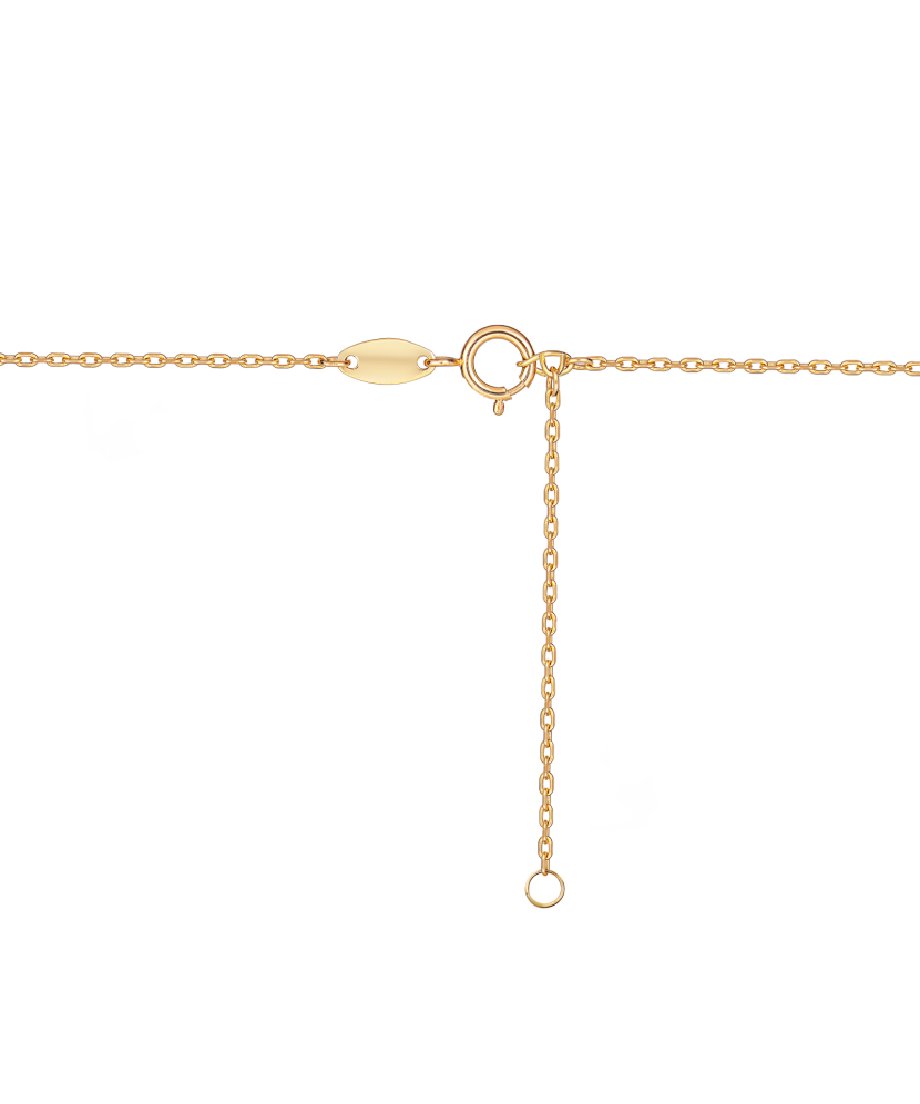 Zelta ķēdīte ar piekariņu, R burts