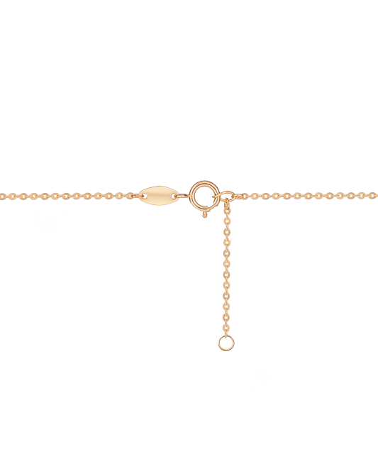 Zelta ķēdīte ar cirkonija piekariņu