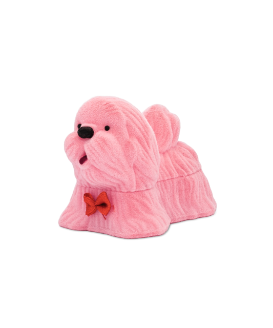 Коробочка - собачка розовая