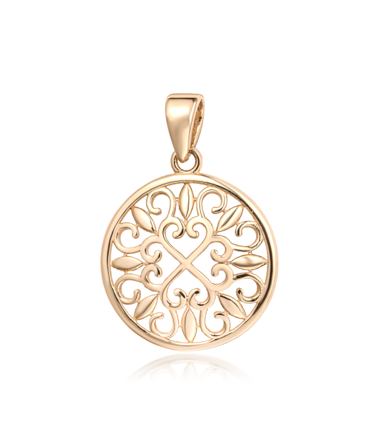 Золотой подвеска "Сердечко"