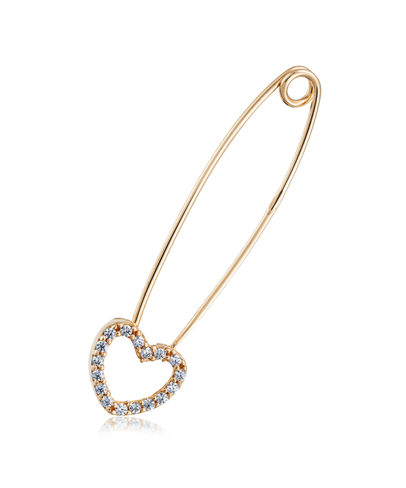 Zelta sakta ar cirkonijiem