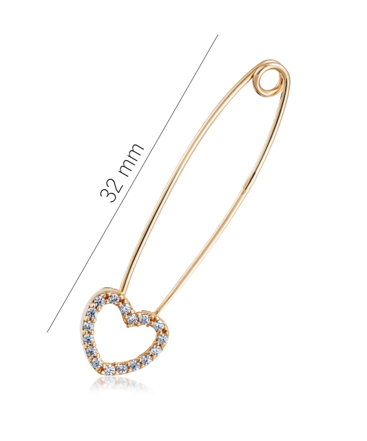 Zelta sakta ar cirkonijiem