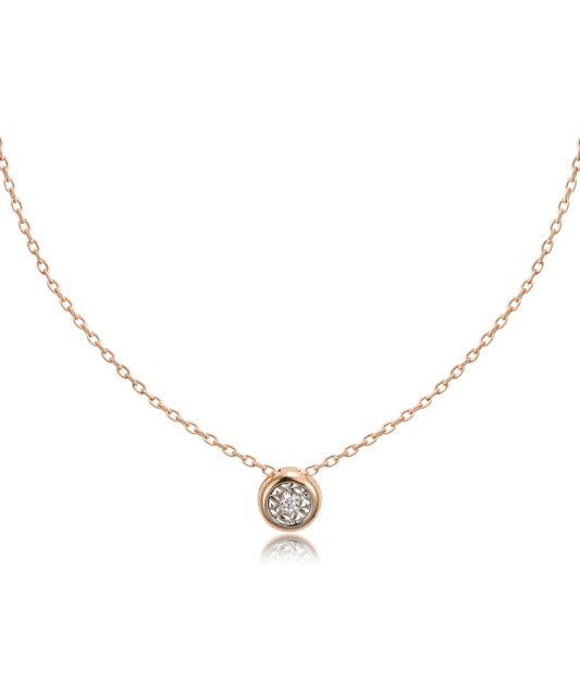 Золотая цепочка с бриллиантовым подвеской