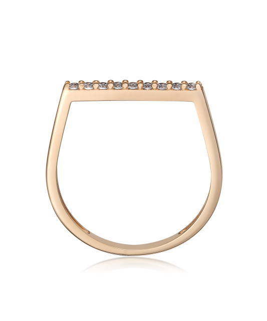 Золотое кольцо с цирконами