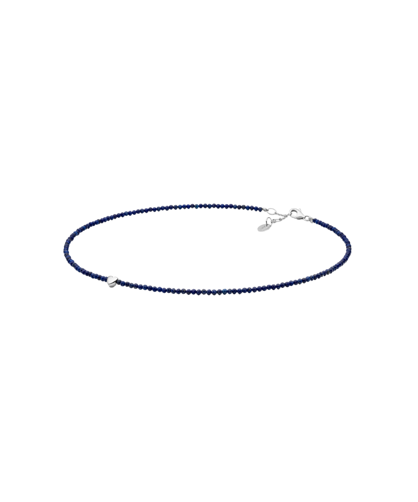 Колье из лазурита с серебром