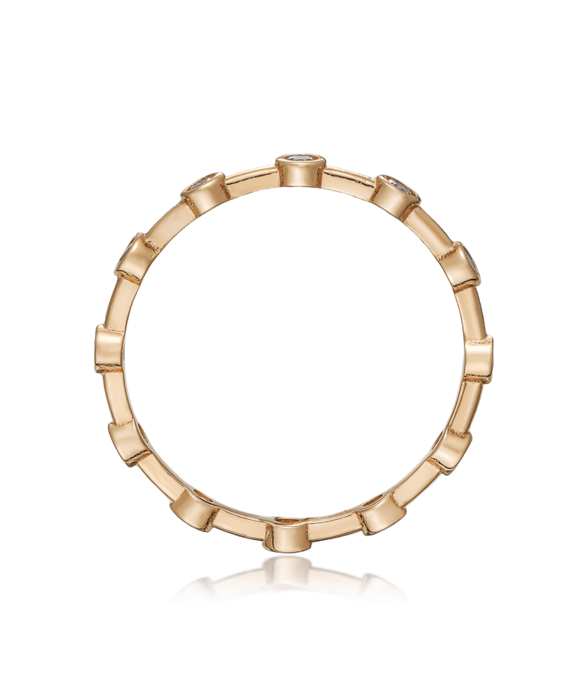 Золотое кольцо с цирконами