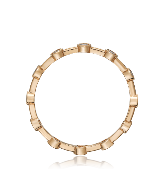 Золотое кольцо с цирконами