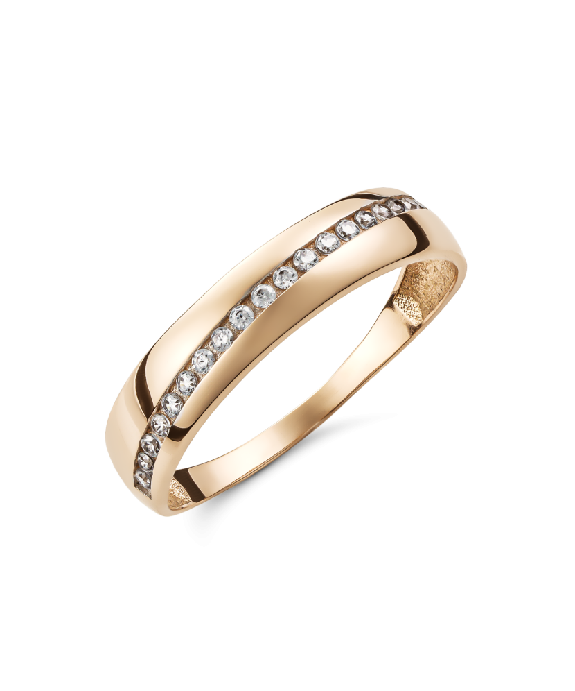 Золотое кольцо с цирконами