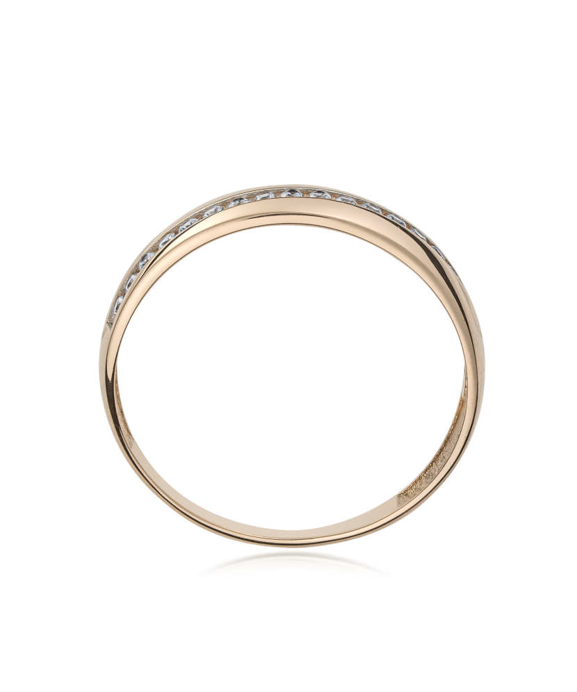 Zelta gredzens ar cirkonijiem