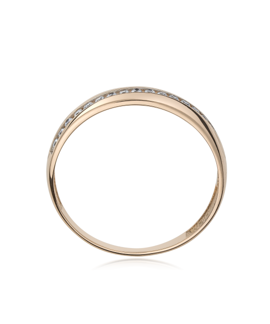 Zelta gredzens ar cirkonijiem