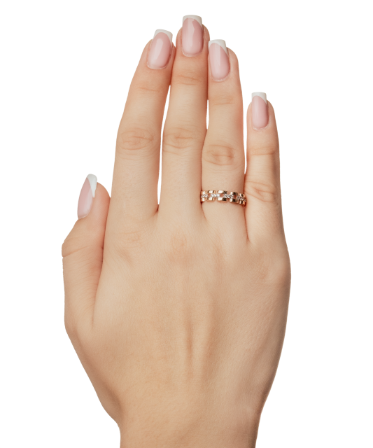 Золотое кольцо с цирконами