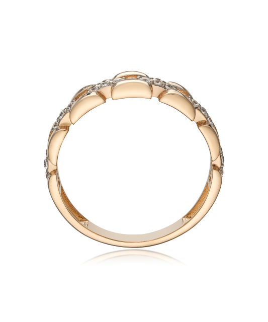 Zelta gredzens ar cirkonijiem